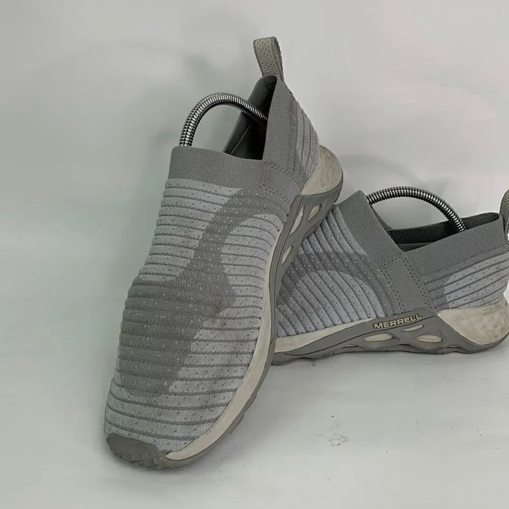 Merrill Gray Air Cushion Rubbed Pull on Sneakers